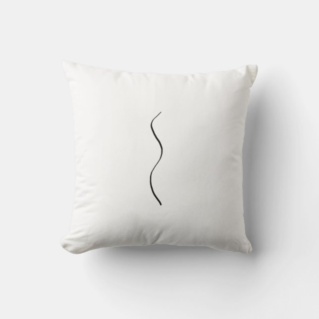 Arte Abstrata Minimalista Almofada The Curve (Frente)