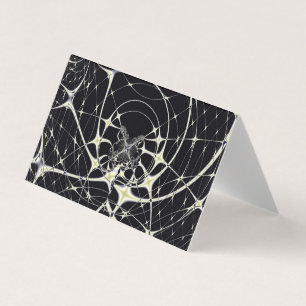 Arte Abstrata Teia de Aranha Dourada
