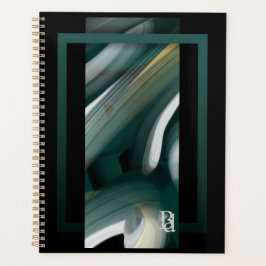 Arte abstrata tendência planejador Preto Branco Ve