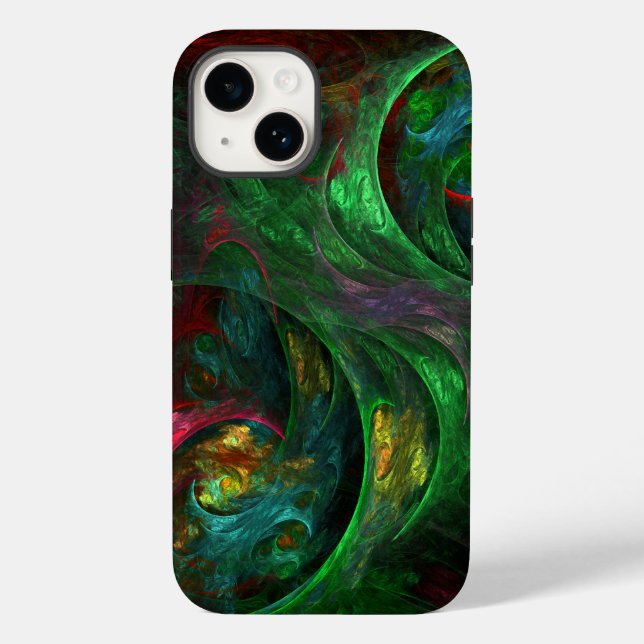 Arte abstrata verde Gênesis (Verso)