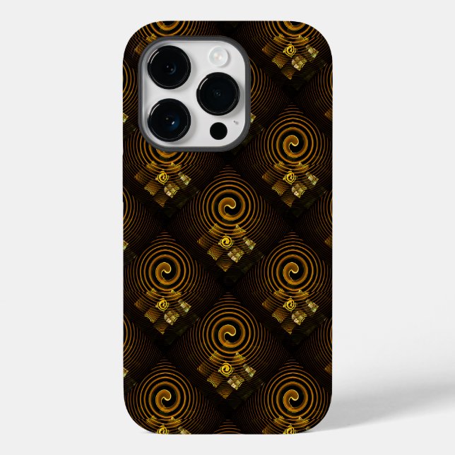 Arte abstrato elegante moderno boho ouro Padrão #5 (Verso)