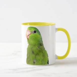 Arte amarela da caneca do copo de Parrotlet do