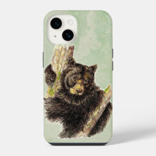 Arte Animal De Urso Negro Pequeno Cujo Cachorro É