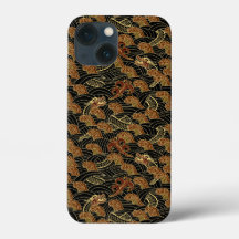 Arte Asiático Oriental Serpente Marinho  