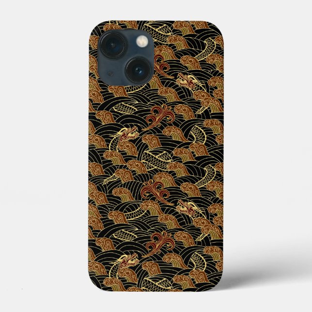 Arte Asiático Oriental Serpente Marinho   (Verso)