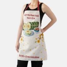 Arte Banh Tet Desabrocha do Chef de Família Vietna