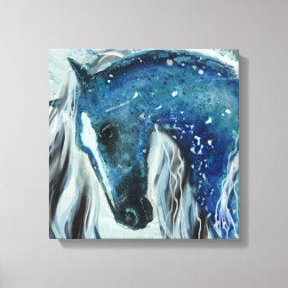 Arte Blue Speckle Horse na Canvas