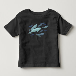 Arte bonito da baleia da criança do t-shirt da