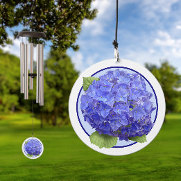 Arte Botânica Azul Hydrangea Flor