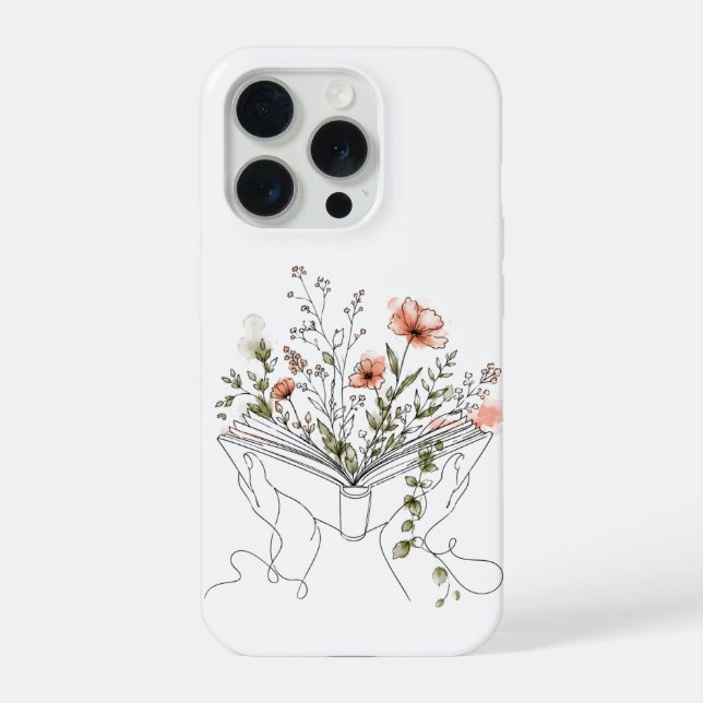 Arte Botânica em Linhas da Blooms Book (Verso)