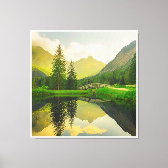Arte Canvas 3D Digital Colorida - Muro perfeito (Frente)