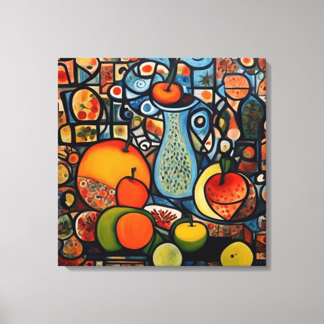 Arte Canvas abstrato (Frente)