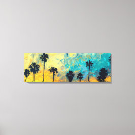Arte Canvas das Palmas Sunset Costeiras