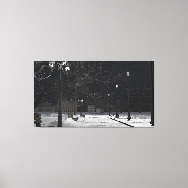 Arte Canvas de 60" x 40" com imagem "City Park" (Frente)
