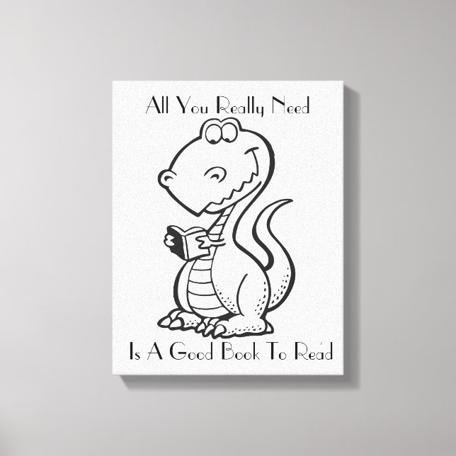 Arte Canvas do Dinossauro (Frente)