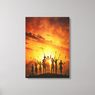 Arte Canvas dos Sonhos Tribais