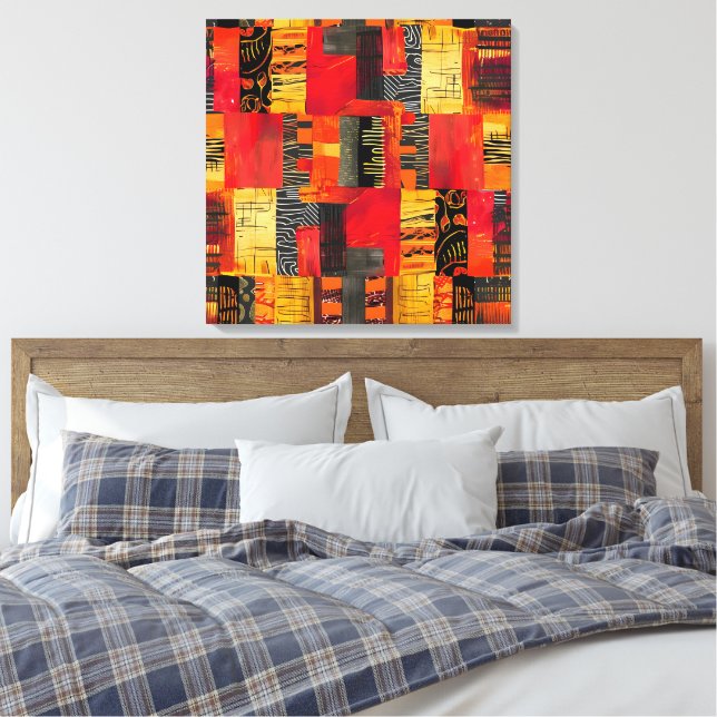 Arte Canvas Tribal Africana (Insitu(Quarto))