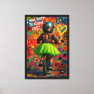 Arte Colorida de Canvas de Energia para Meninas co