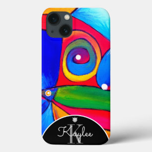 Arte colorida do abstrato Boho Monogram BHKatalin