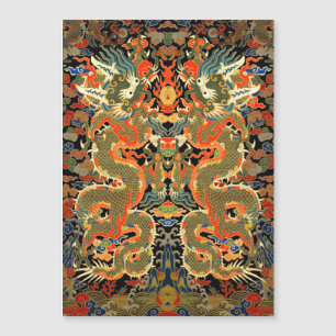 Arte Colorida do Dragão Asiático Chinês