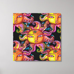 Arte contemporânea das canvas do SOL