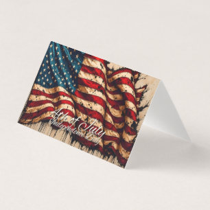 Arte da Bandeira Americana Vintage para 4 de Julho