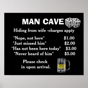 Arte da caverna do homem - impressão do poster