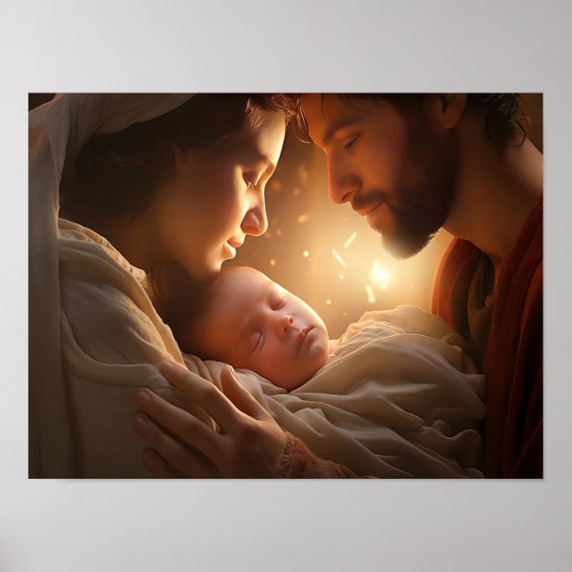 Arte da Cena de Natal, Impressão de Natal, Cena de (Frente)