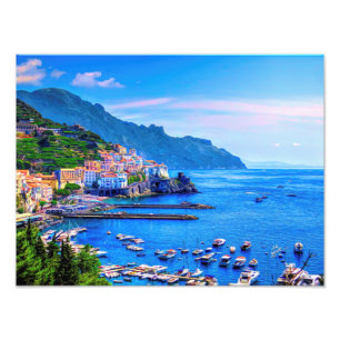 Arte da foto de Amalfi Italia Europa