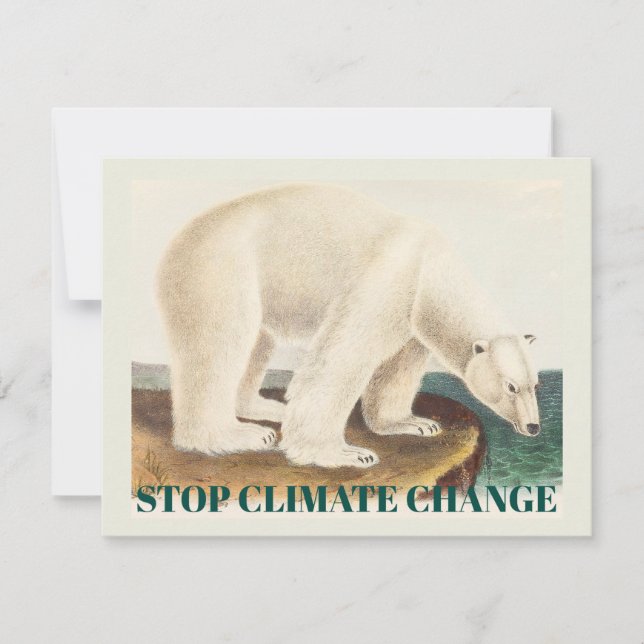 Arte da Mudança Climática do Urso Polar do Ártico (Frente)