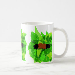 Arte da natureza do urso Woolly na caneca de café