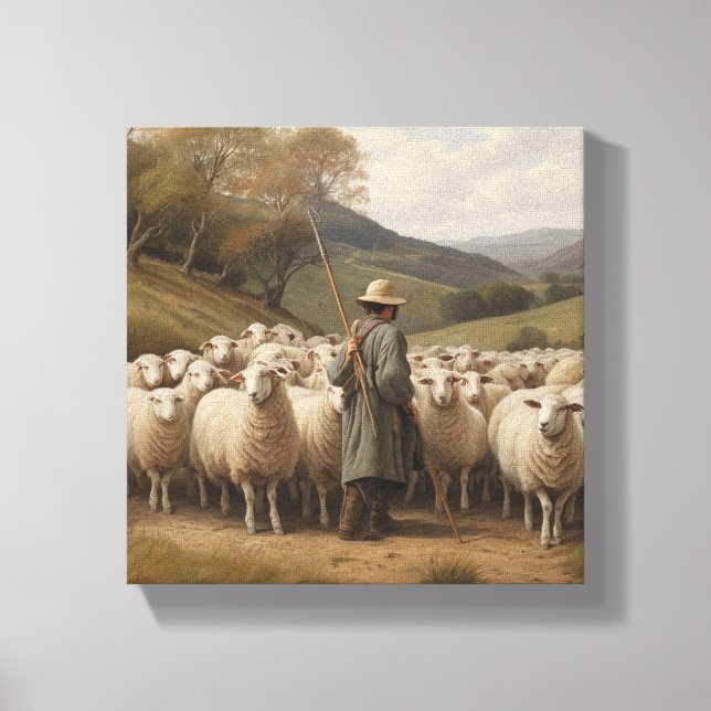 Arte da Parede da Canvas de Tranquilidade Pastoral (Frente)