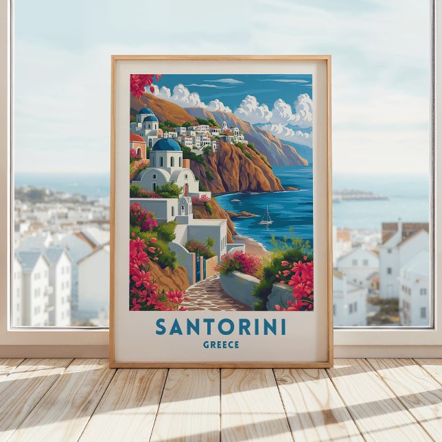 Arte da Parede da Grécia do Impressão Santorini (Criador carregado)