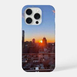 Arte da Vista do Rooftop do Por do Sol do Horizont