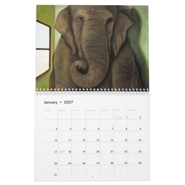 Arte de 2015 calendários por Leah Saulnier (Jan 2027)