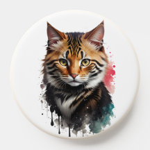 Arte De Abertura De Cores De Água Selvagens Com Fo