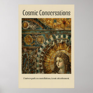 Arte de Anjo Celestial Impressão Mosaico Renascent