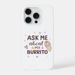Arte de Bebê Fofo Pergunte Sobre Meu Burrito