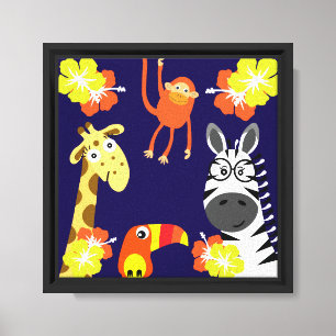 Arte de berçário Safari infantil decoração de quar