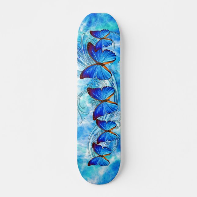 Arte de Borboleta 37 Skateboard (Frente)