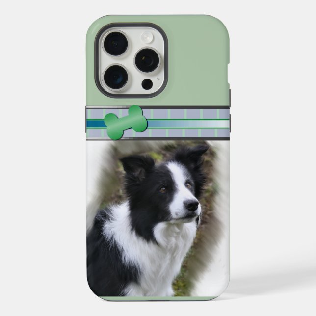 Arte de Cachorro Border Collie Moderno Fofo (Verso)
