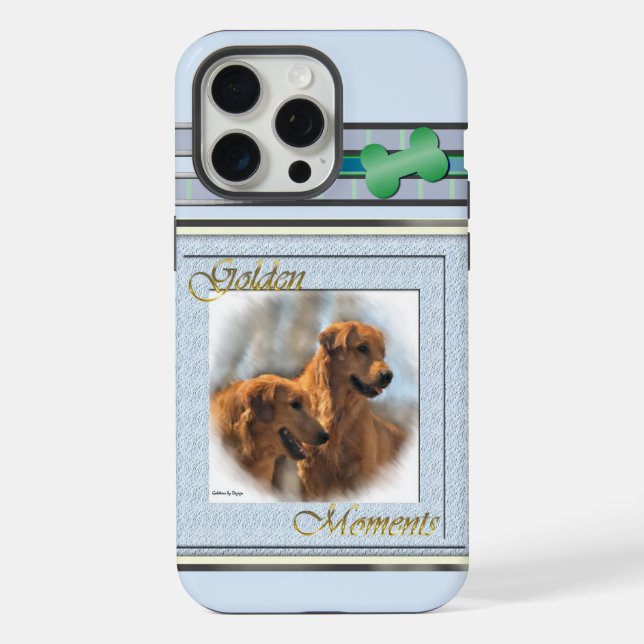 Arte de Cachorro de Retriever do Ouro Moderno Boni (Verso)