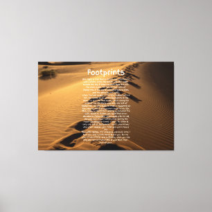 Arte De Canvas Baseada Na Fé Da Oração De Pegada