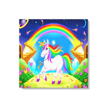 Arte de Canvas bonito do Unicorn
