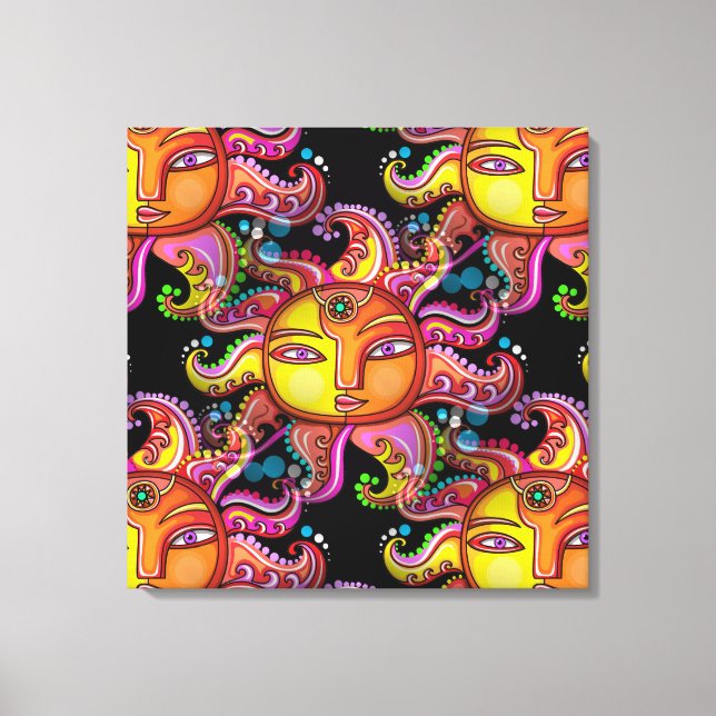 Arte de Canvas Contemporânea SUN (Frente)