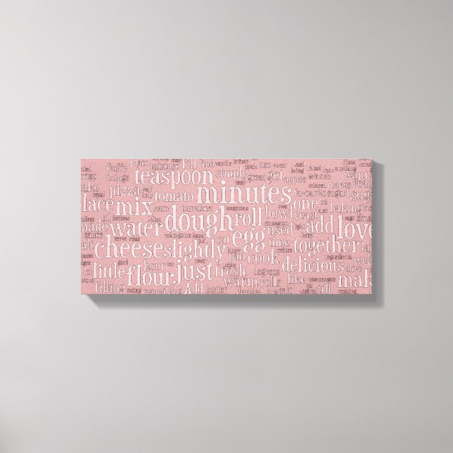 Arte de Canvas da nuvem relacionada ao cozinhar (Frente)