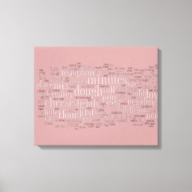 Arte de Canvas da nuvem relacionada ao cozinhar (Frente)