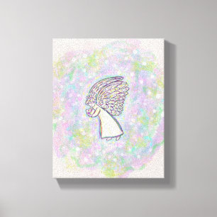 Arte de Canvas da Pintura do Anjo do Guardião