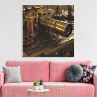 Arte de Canvas de Câmera Steampunk