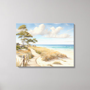 Arte de Canvas de Cena de Praia